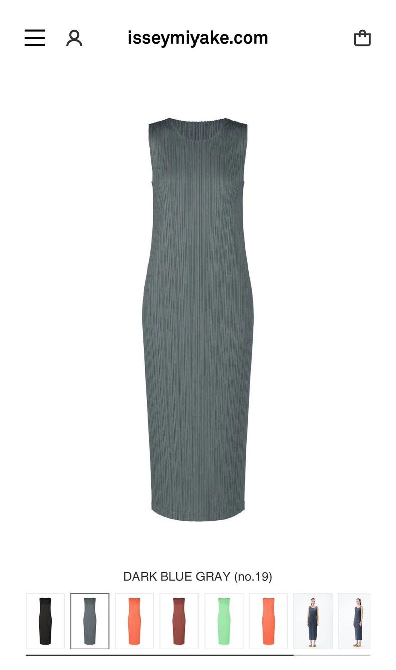 Issey Miyake Issey Miyake size:2 Dark grey dress Size M / US 6-8 / IT 42-44 - 2 Thumbnail