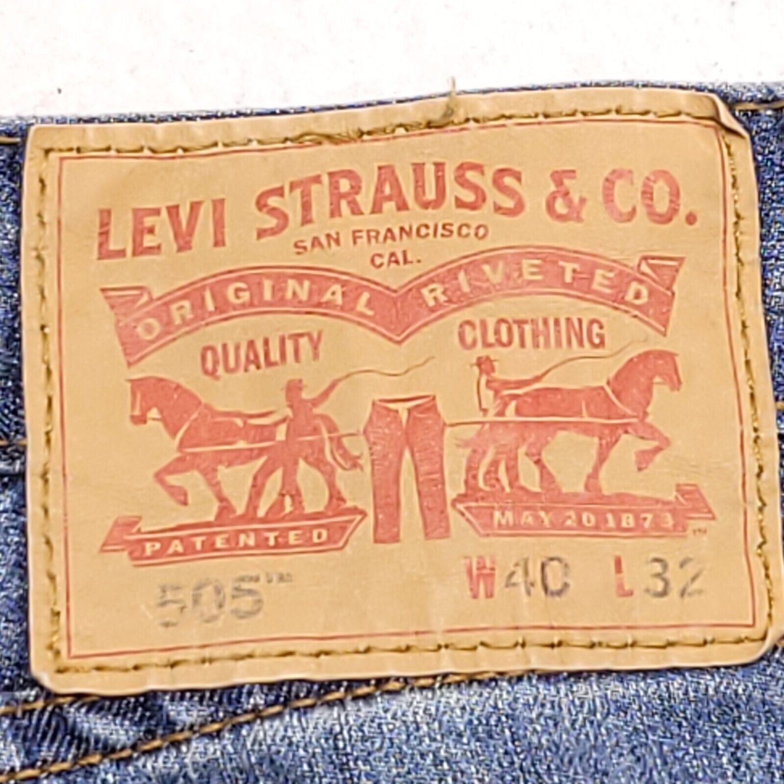 Levi's Levi's 505 Casual Button Zip Denim Jeans Men Size 40x32 Blue Size US 40 / EU 56 - 12 Thumbnail