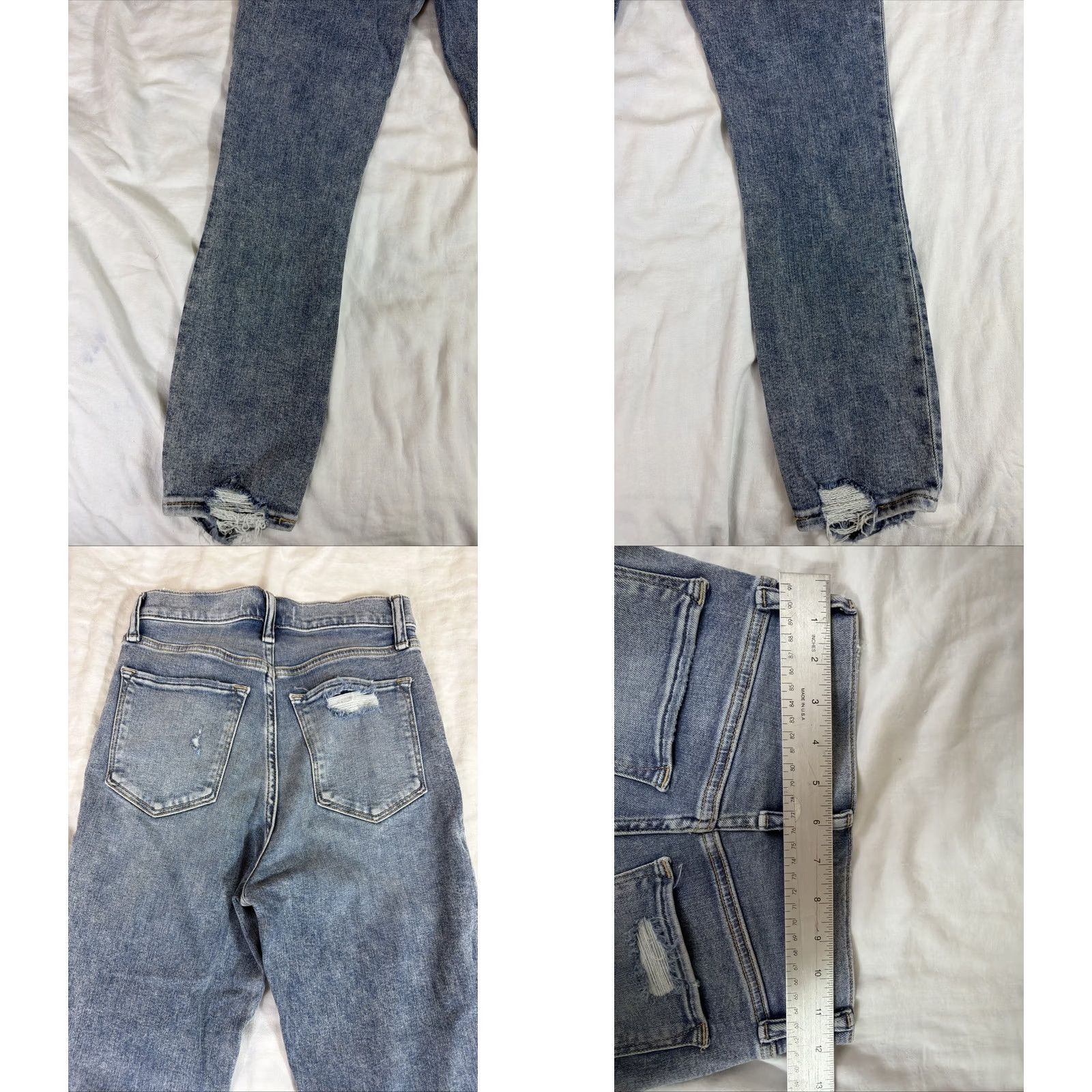 Abercrombie & Fitch Abercrombie & Fitch Women’s Jeans Skinny Light Wash High Rise Ankle 0 Blue XS? Size 42" / US 20 - 10 Thumbnail