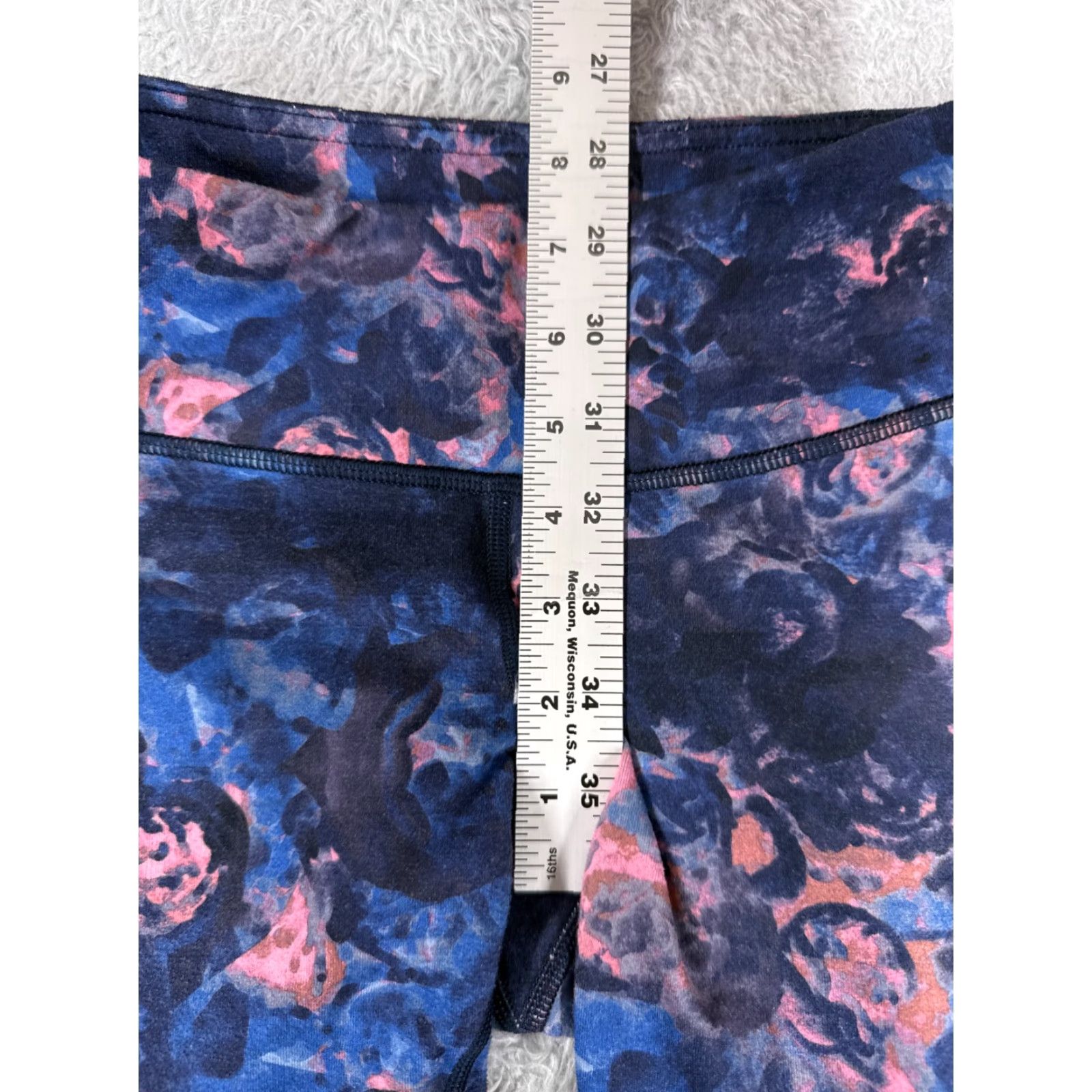 Lululemon Lululemon Wunder Under Pant Blue Pink Moody Mirage Bark Berry Deep Navy 31.5" W5F34S Womens Pants 4 Lukulemon irrelevant Size 27" / US 4 / IT 40 - 7 Thumbnail