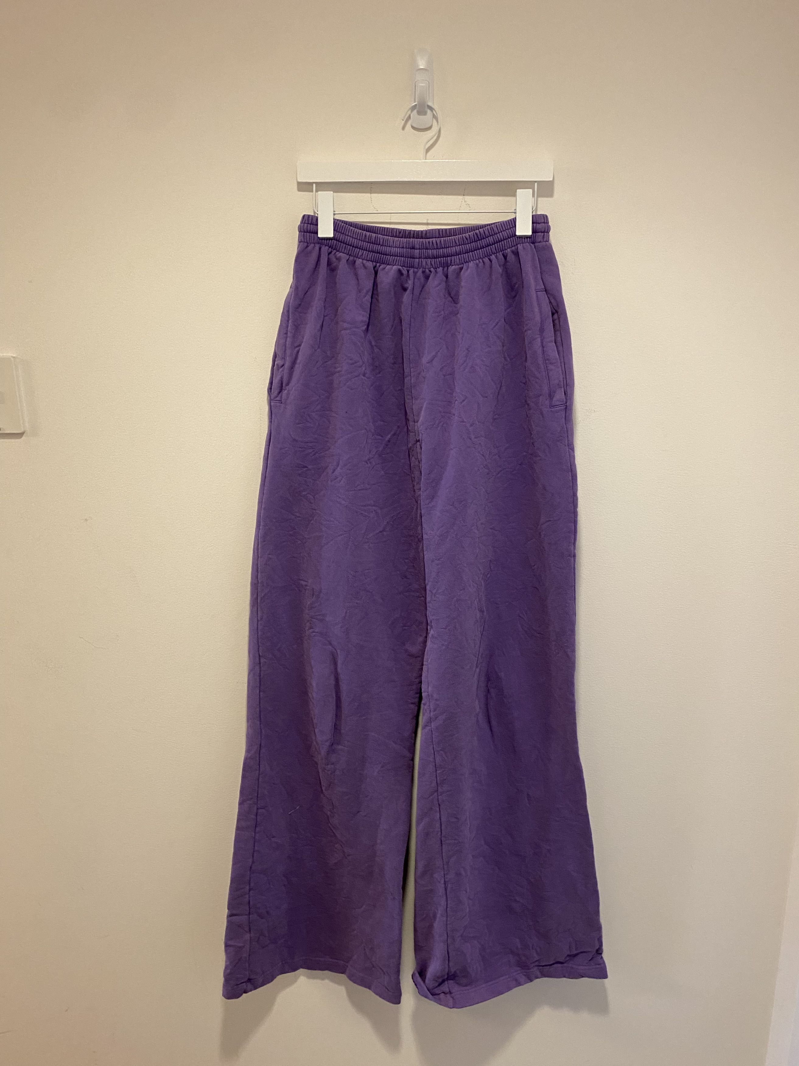 Pre-owned Balenciaga Eveningwear Lounge Pants In Purple