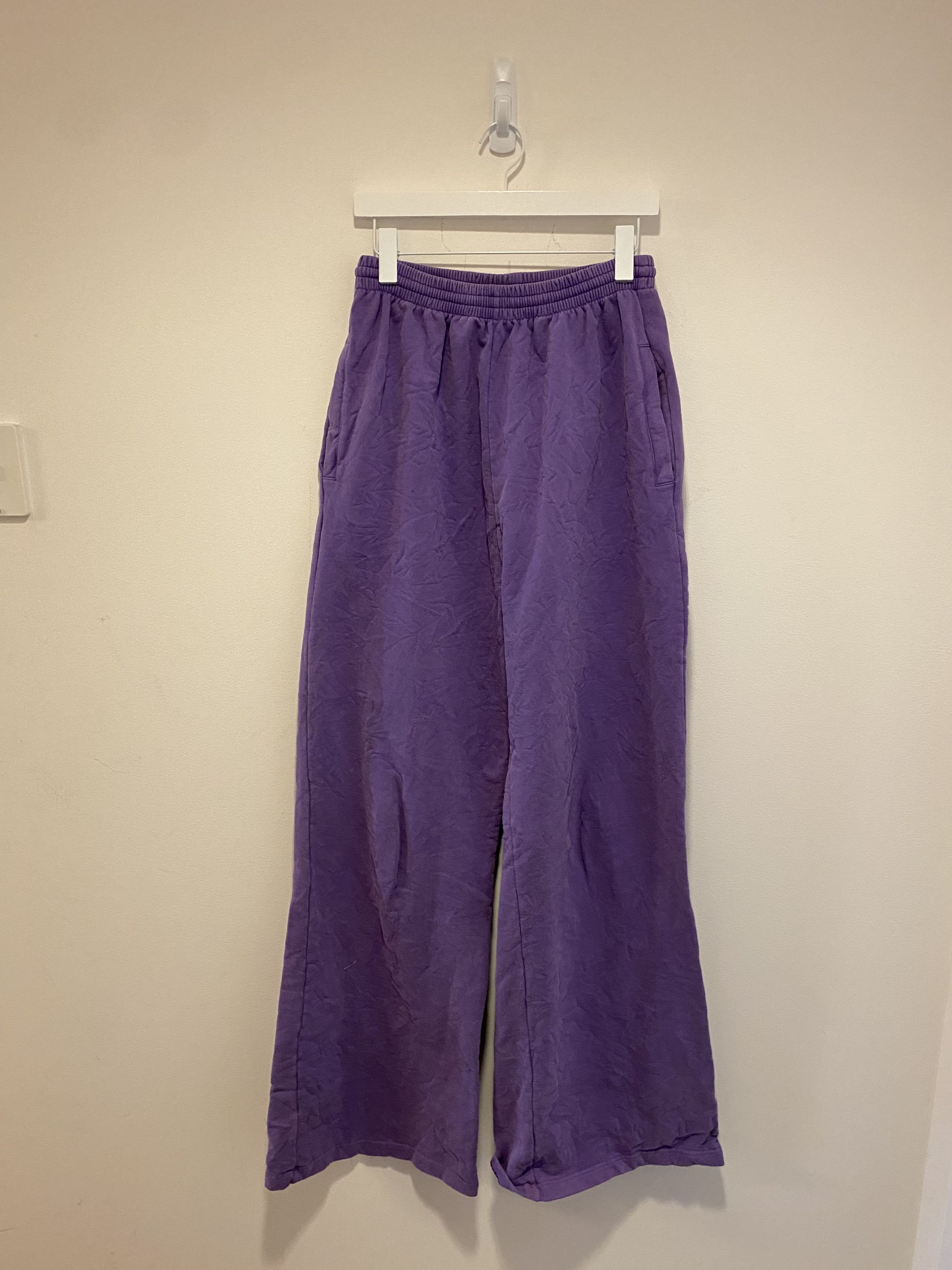 image of Balenciaga Eveningwear Lounge Pants in Purple, Men's (Size 30)