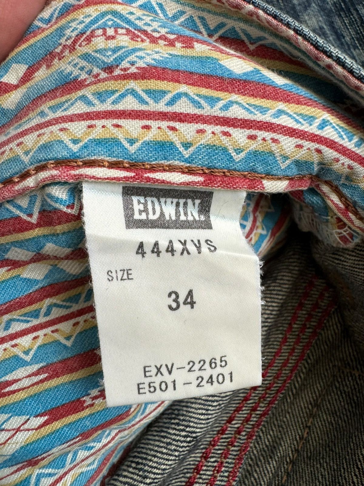 Edwin VINTAGE EDWIN EXCLUSIVE XV NAVAJO POCKET BAGGY JEANS Size US 36 / EU 52 - 15 Thumbnail