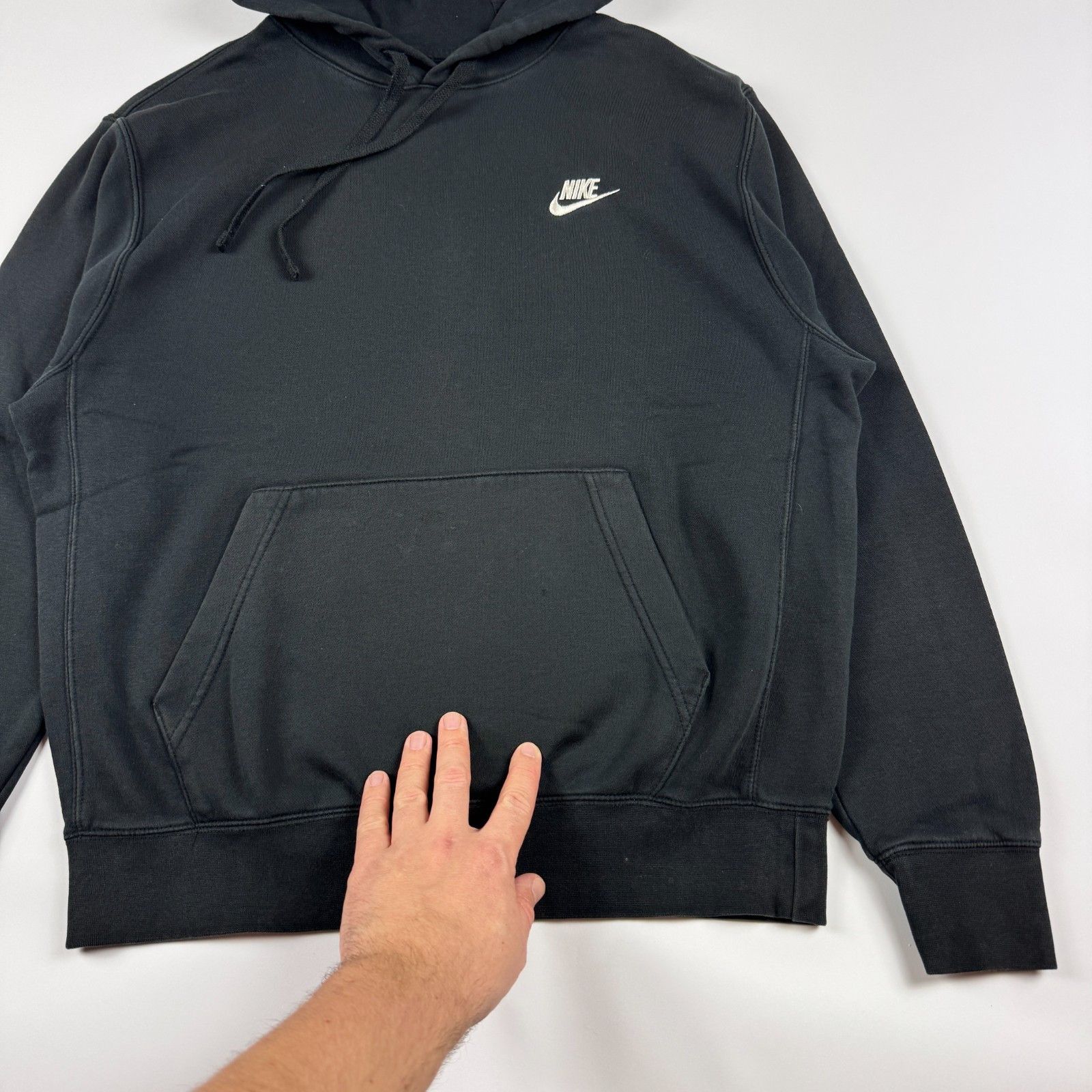 Nike Nike Hoodie M Black Pullover Swoosh Sweatshirt Size US M / EU 48-50 / 2 - 3 Thumbnail