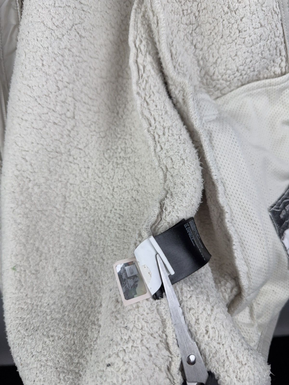 The North Face Outdoor 00s The North Face Sherpa Fleece Zip Cream Jacket Size XS / US 0-2 / IT 36-38 - 6 Thumbnail