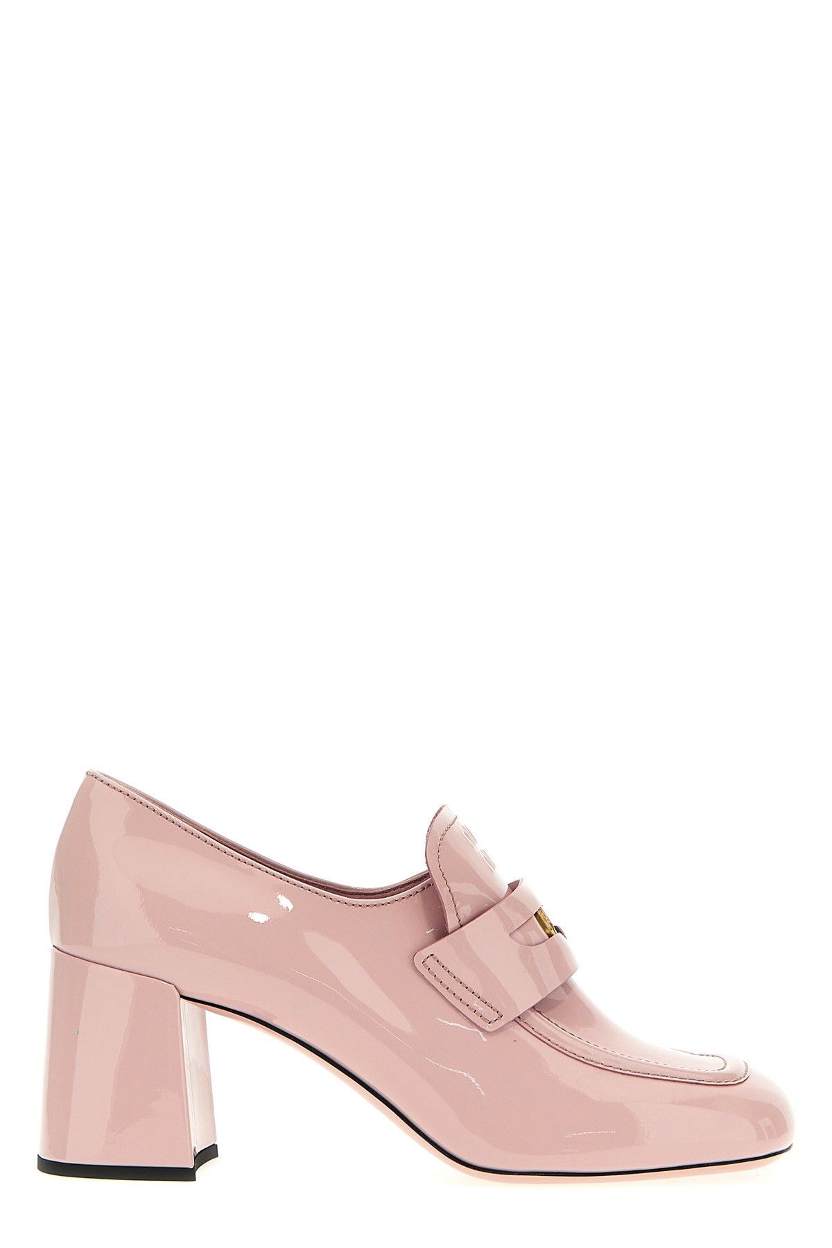 image of Miu Miu Patent Loafers in Pink, Women's (Size 9)