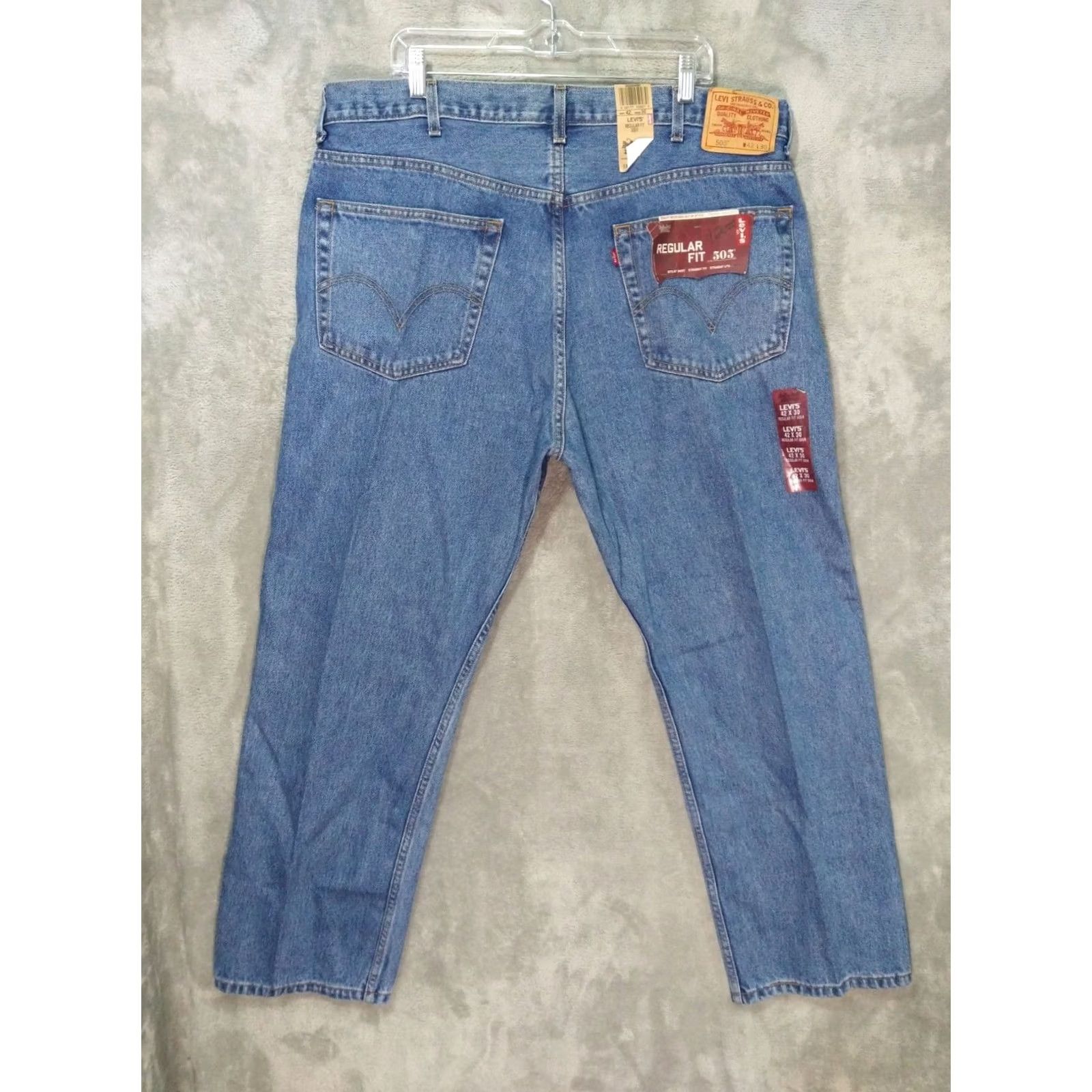Levi's VINTAGE Levi's 505 Jeans Mens 42x30 Blue Denim Straight Leg Regular Fit Y2K Boys Mens Size US 42 / EU 58 - 2 Thumbnail