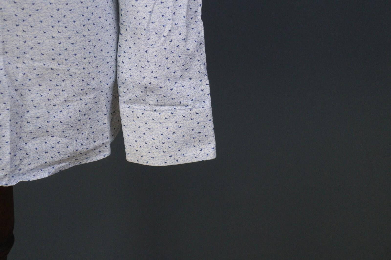 Eton Eton Slim Fit Geometric White Dress Shirt Size 39 / 15.5 Size US M / EU 48-50 / 2 - 4 Thumbnail