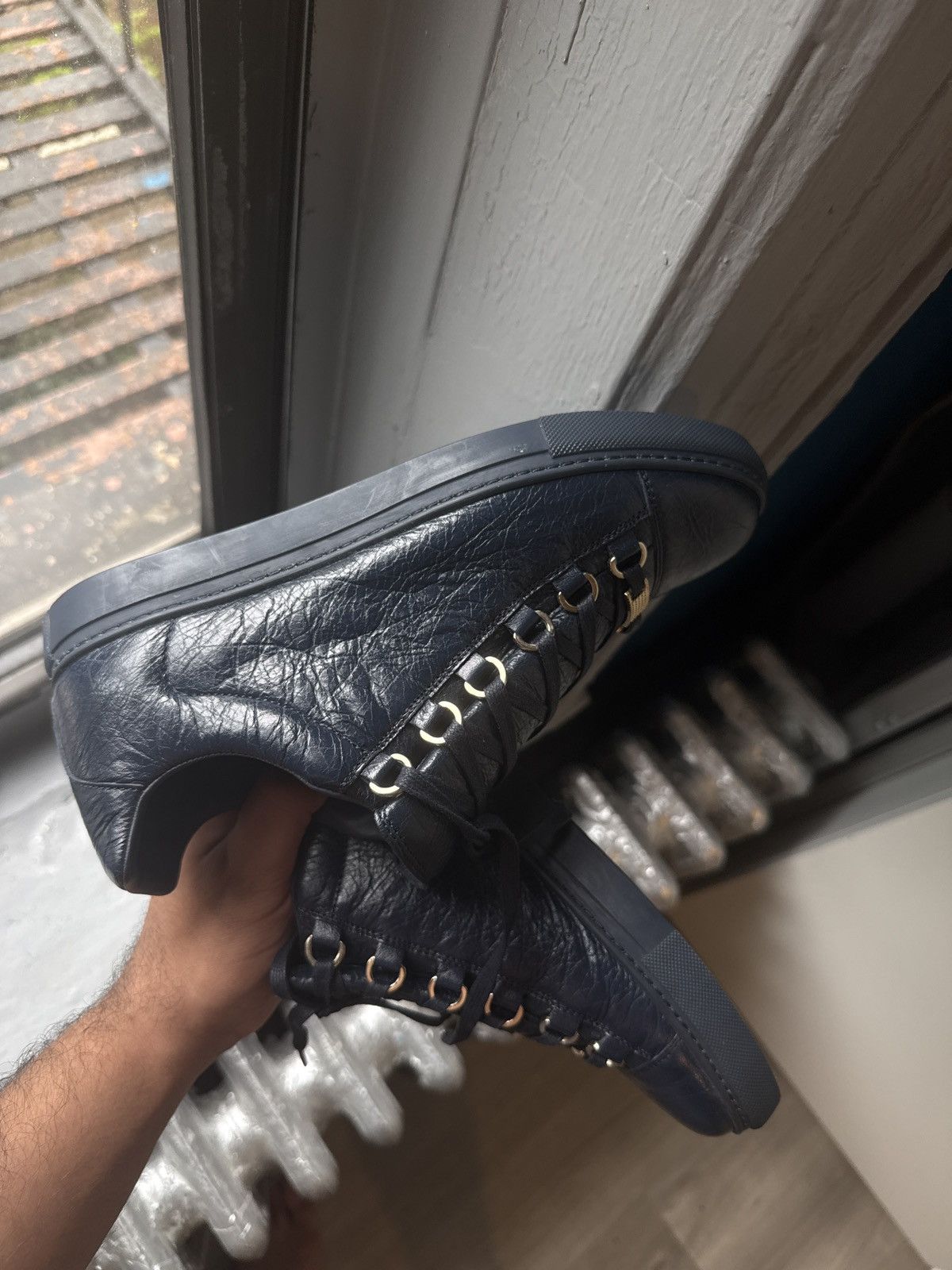 Balenciaga Balenciaga Arena Navy Blue Size US 9 / IT 39 - 5 Thumbnail