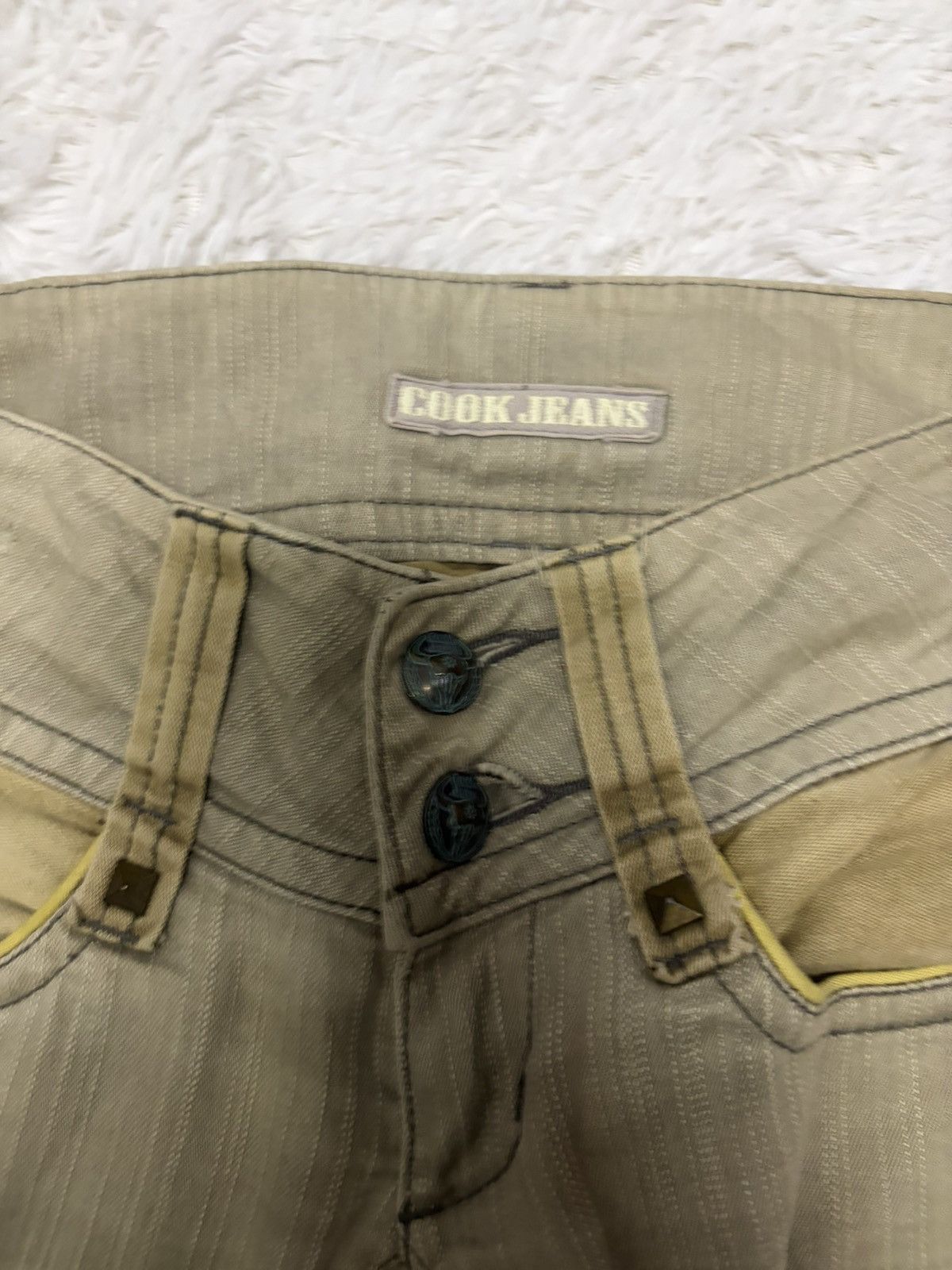 20471120 Vintage Cook Jeans Lace up Flare Pants Size US 29 - 6 Thumbnail