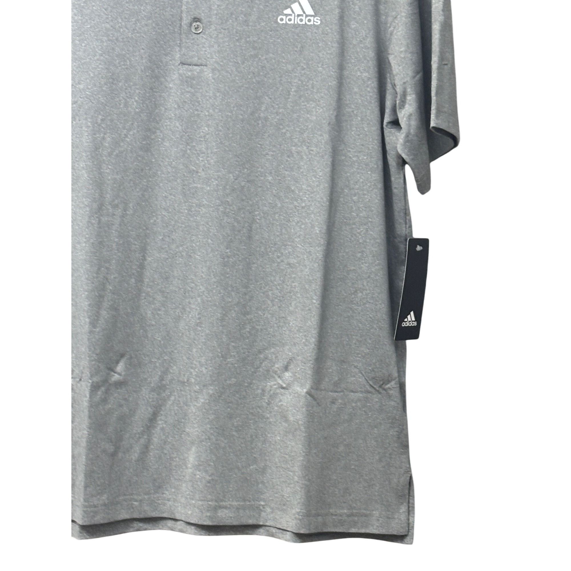 Adidas Adidas Mens Grey Golf Polo Shirt, Heather Gray, Sz. M Size US M / EU 48-50 / 2 - 10 Thumbnail
