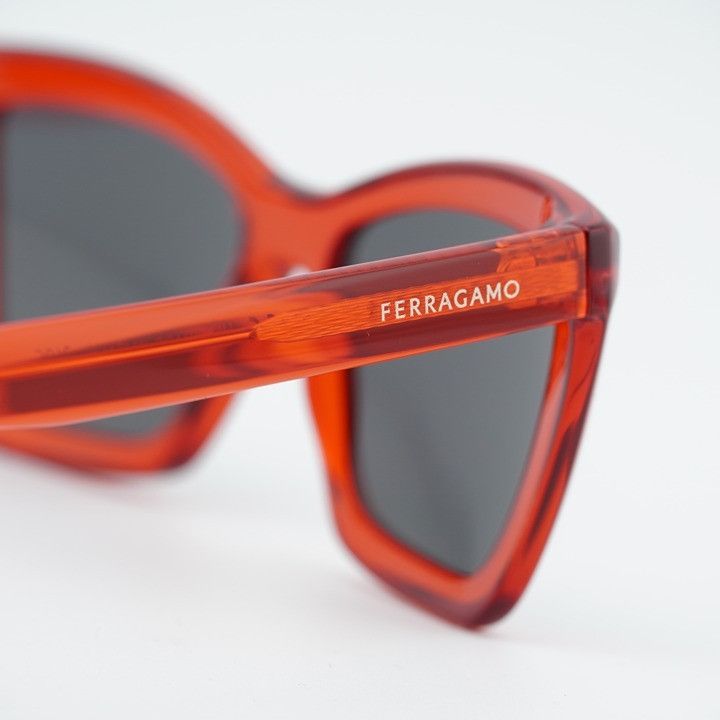 Salvatore Ferragamo SF2039SE 616 Sunglasses Red Cat Eye Fram display picture 2