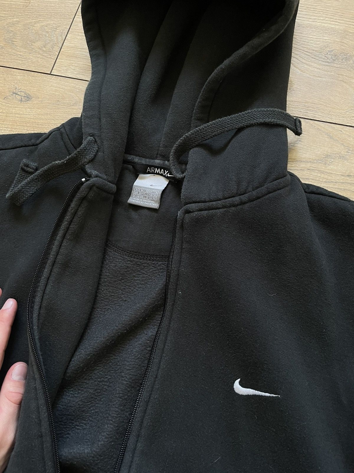 Nike × Vintage Vintage nike zip hoodie 90s 00 swag drip y2k basic mini logo Size US M / EU 48-50 / 2 - 2 Thumbnail