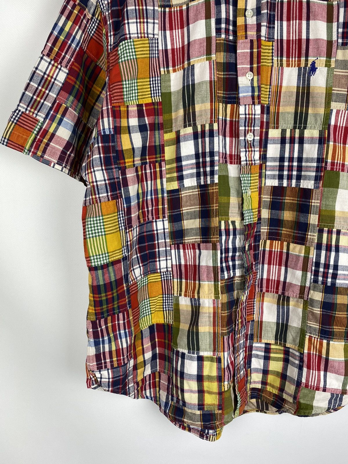 Polo Ralph Lauren Polo by Ralph Lauren VTG patchwork S/S button up shirt Size US L / EU 52-54 / 3 - 7 Thumbnail