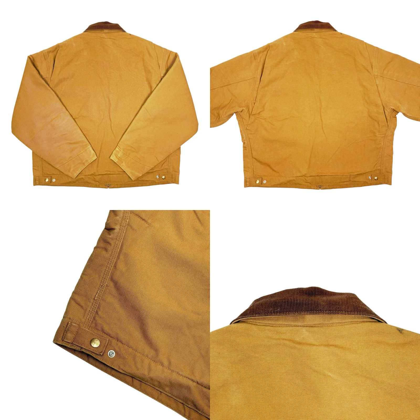 Carhartt VINTAGE Carhartt Detroit J01 Jacket Mid-Length Work Jacket Brown Blanket Lined Size 52 USA Mens Jacket Size US L / EU 52-54 / 3 - 8 Thumbnail