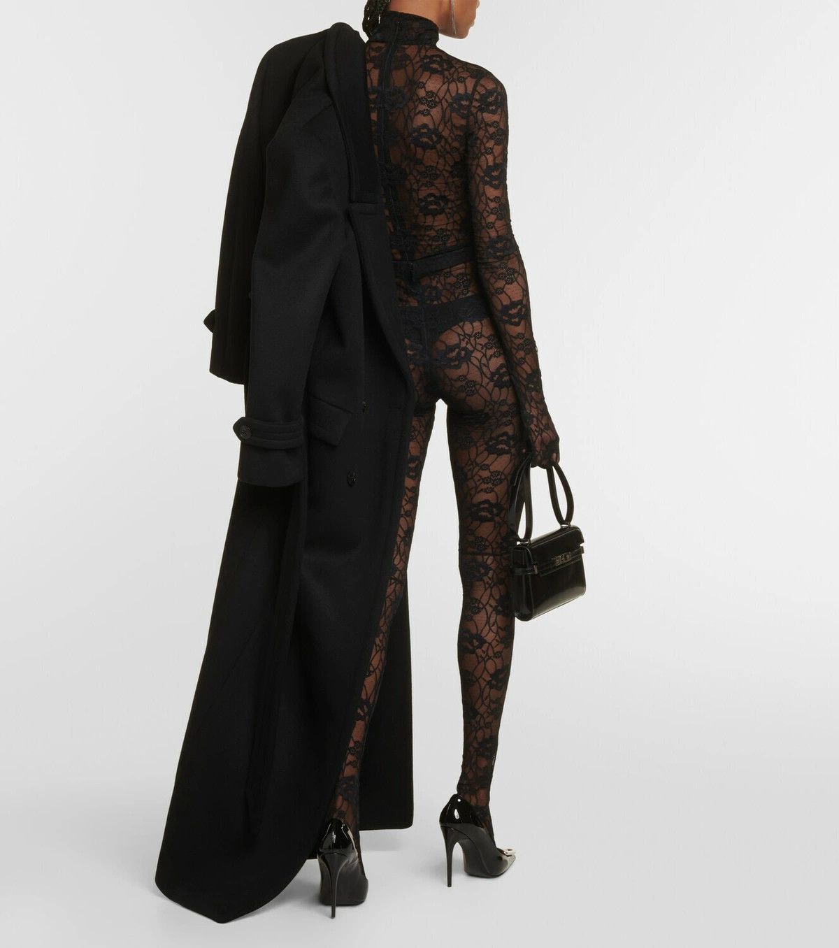 Saint Laurent Paris o1y0126 Blouse in Black Size M / US 6-8 / IT 42-44 - 4 Thumbnail