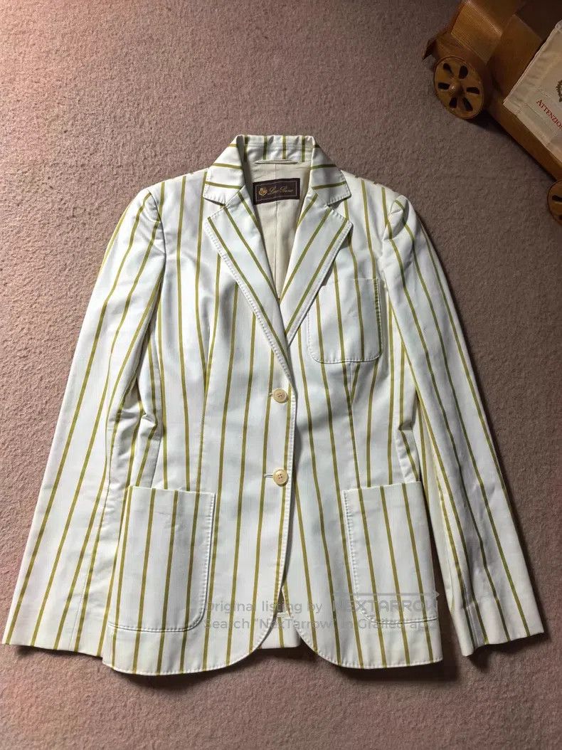 Loro Piana Loro Piana Autumn Olive Stripe Dress Size XS / US 0-2 / IT 36-38 - 1 Thumbnail