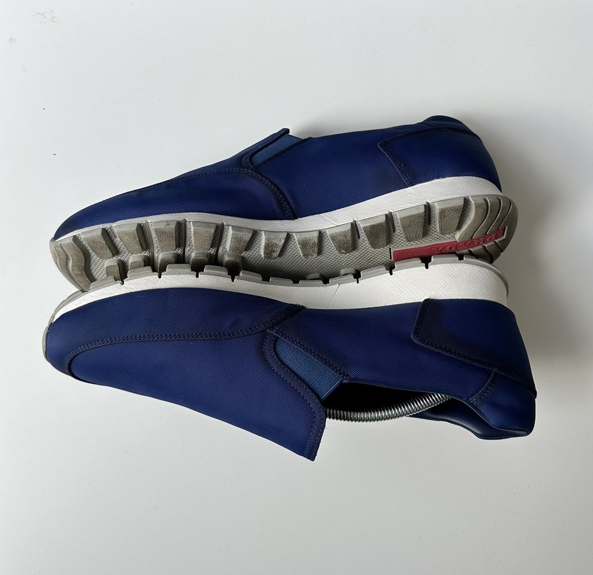 Prada PRADA 4D2805 low top slip on sneakers matchrace fabric Size US 11 / EU 44 - 14 Thumbnail