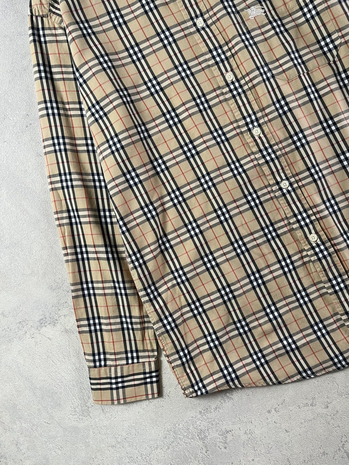 Burberry Vintage Burberry Nova Check Long Sleeve Button Down Shirt Size US L / EU 52-54 / 3 - 5 Thumbnail