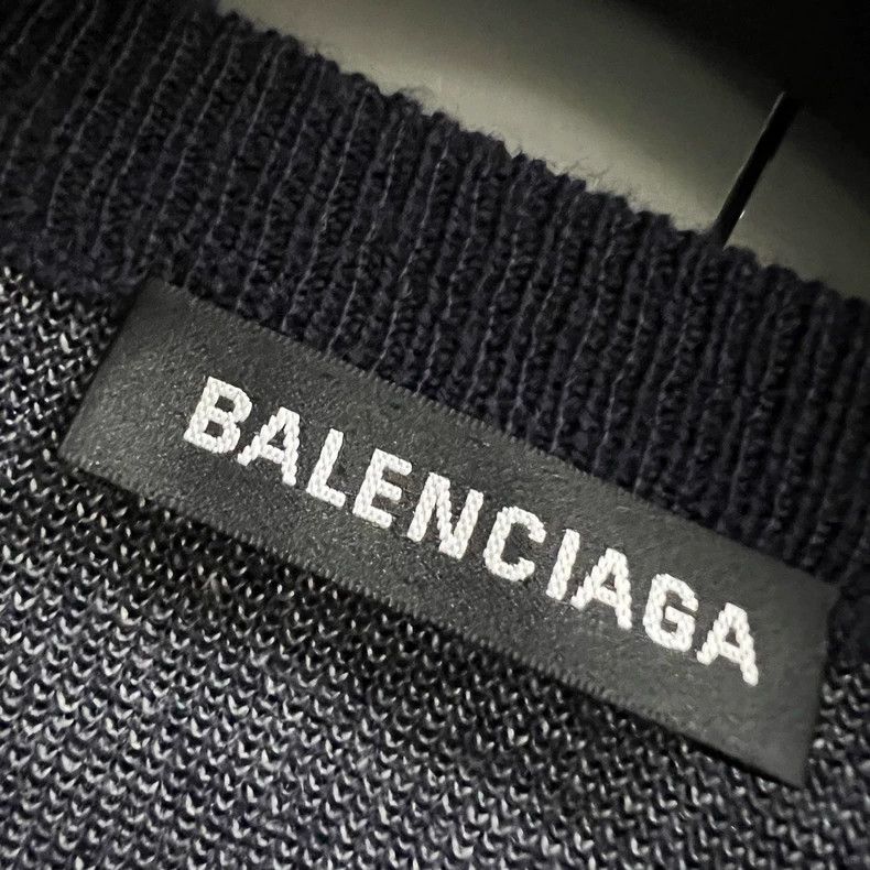 Balenciaga Balenciaga Navy back number Jersey Size US S / EU 44-46 / 1 - 2 Thumbnail