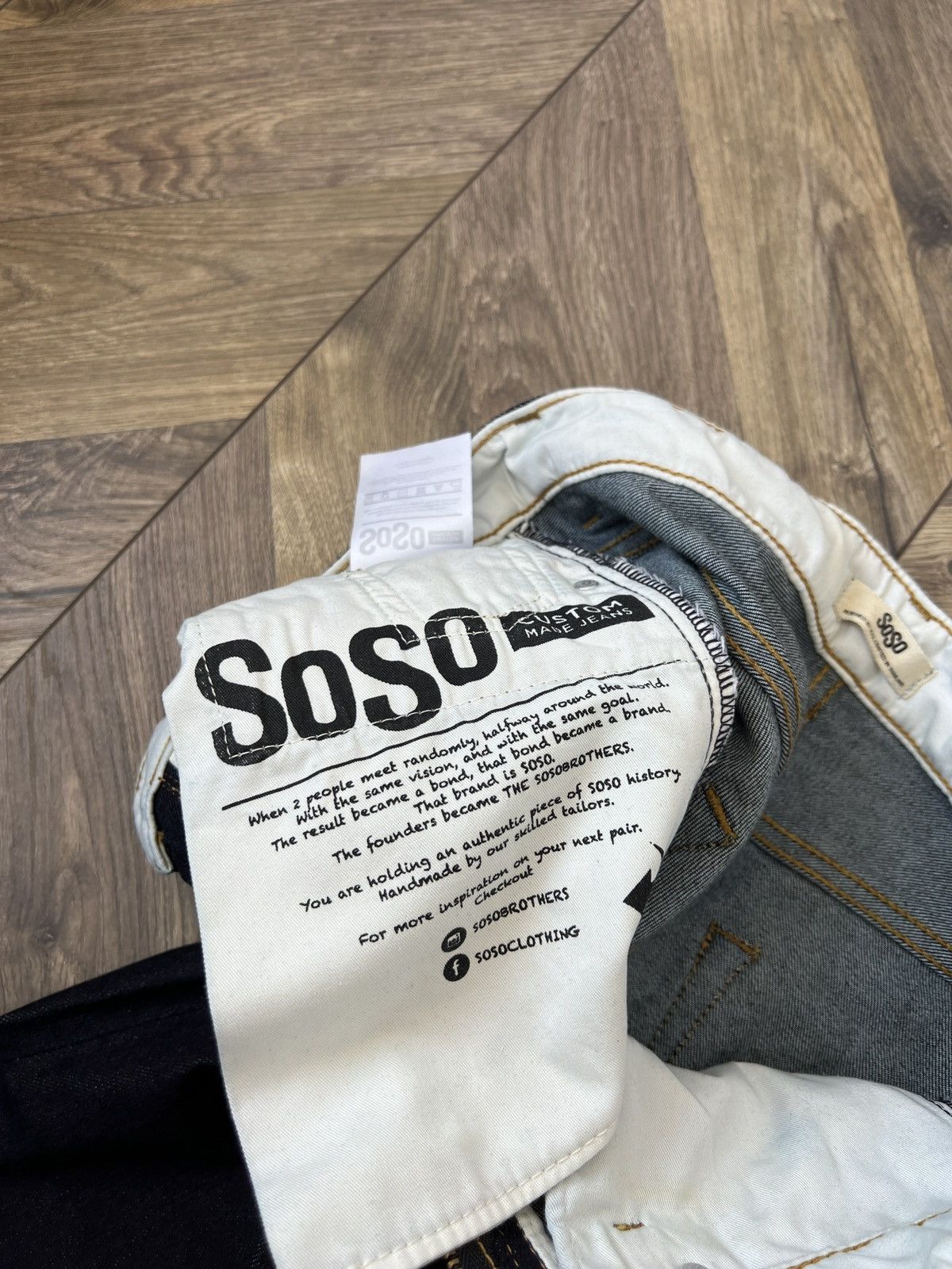 SoSo Vintage Soso Denim Blue indigo Selvedge Pants Size US 26 / EU 42 - 9 Thumbnail