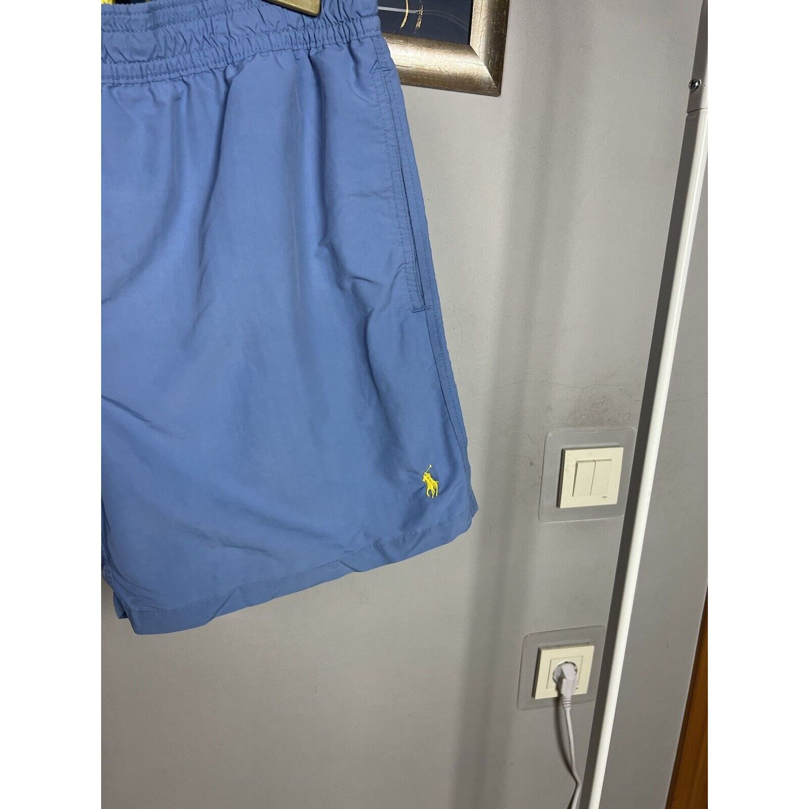 Polo Ralph Lauren Polo Ralph Lauren Men`s Blue Yellow Pool Shorts Size Size US 36 / EU 52 - 3 Thumbnail
