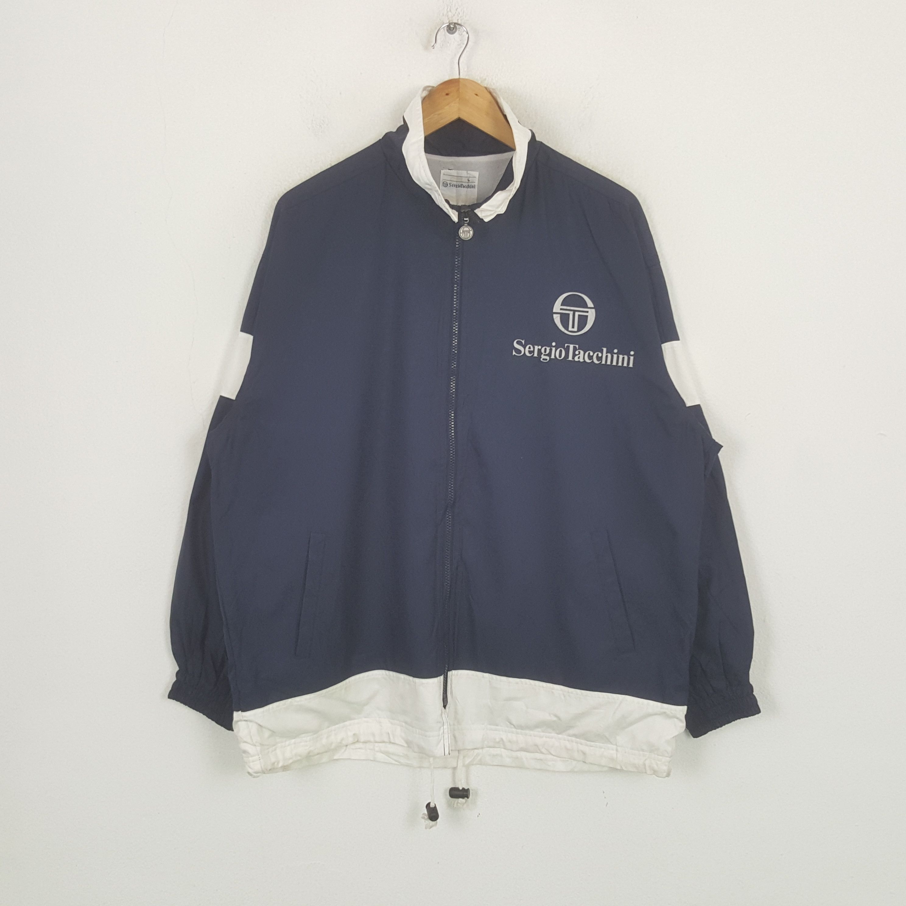 Sergio Tacchini Vintage Sergio Tacchini Tennis Windbreaker Jacket C302N20 Size US XL / EU 56 / 4 - 1 Thumbnail