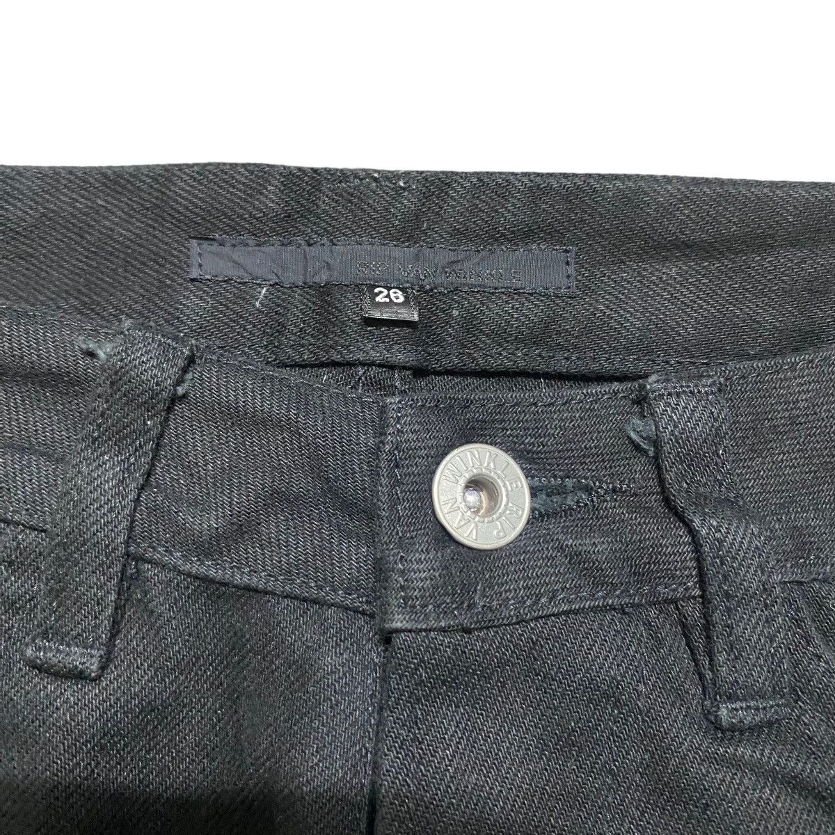 RIPVANWINKLE Rip Van Winkle Black Denim Flare Jeans Size 26" / US 2 / IT 38 - 6 Thumbnail