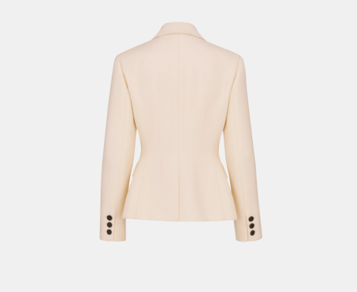 Dior o1w1db10925 441V64 Marlène Jacket in Ecru Size M / US 6-8 / IT 42-44 - 2 Thumbnail