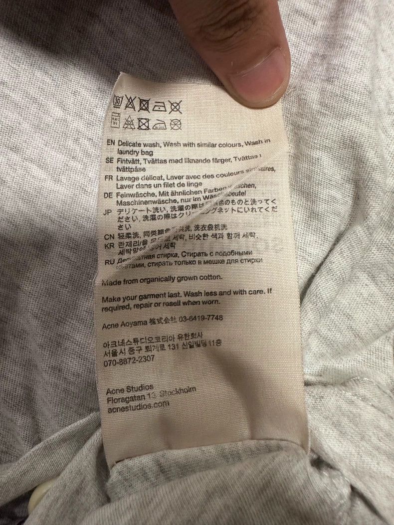 Acne Studios acne studios Grey round-neck T-shirt 2506-Nextarrow Size US M / EU 48-50 / 2 - 7 Thumbnail
