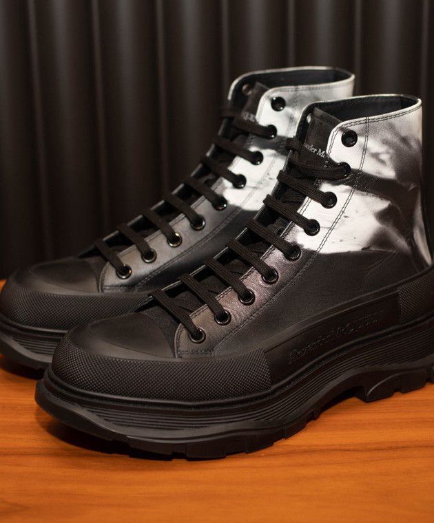 Alexander McQueen o1y1024 Ankle Boots In Black Size US 8.5 / EU 41-42 - 6 Thumbnail