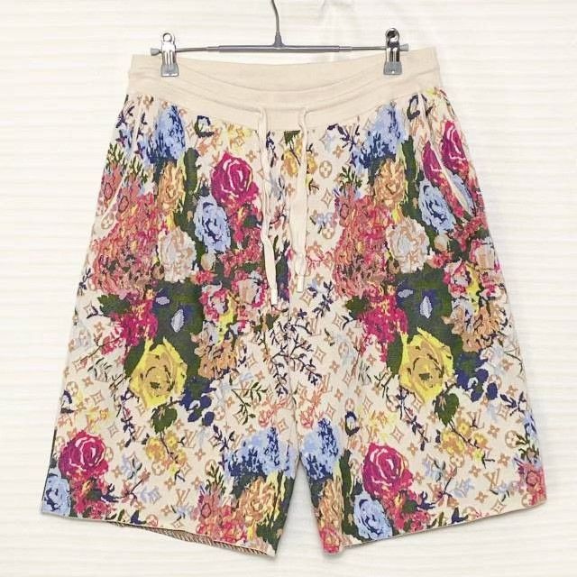 Louis Vuitton Louis Vuitton FW22 Logo Floral Jacquard Shorts Size US 30 / EU 46 - 1 Thumbnail