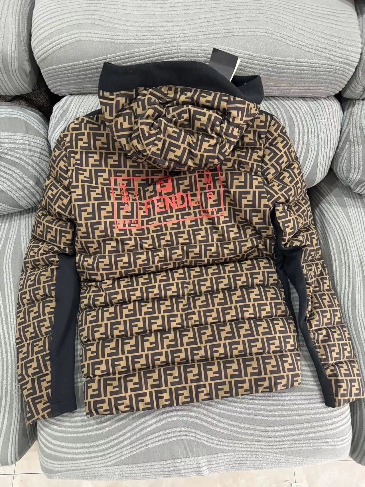 Fendi Fendi Monogram Down Jacket Unisex 46 New Size L / US 10 / IT 46 - 1 Thumbnail