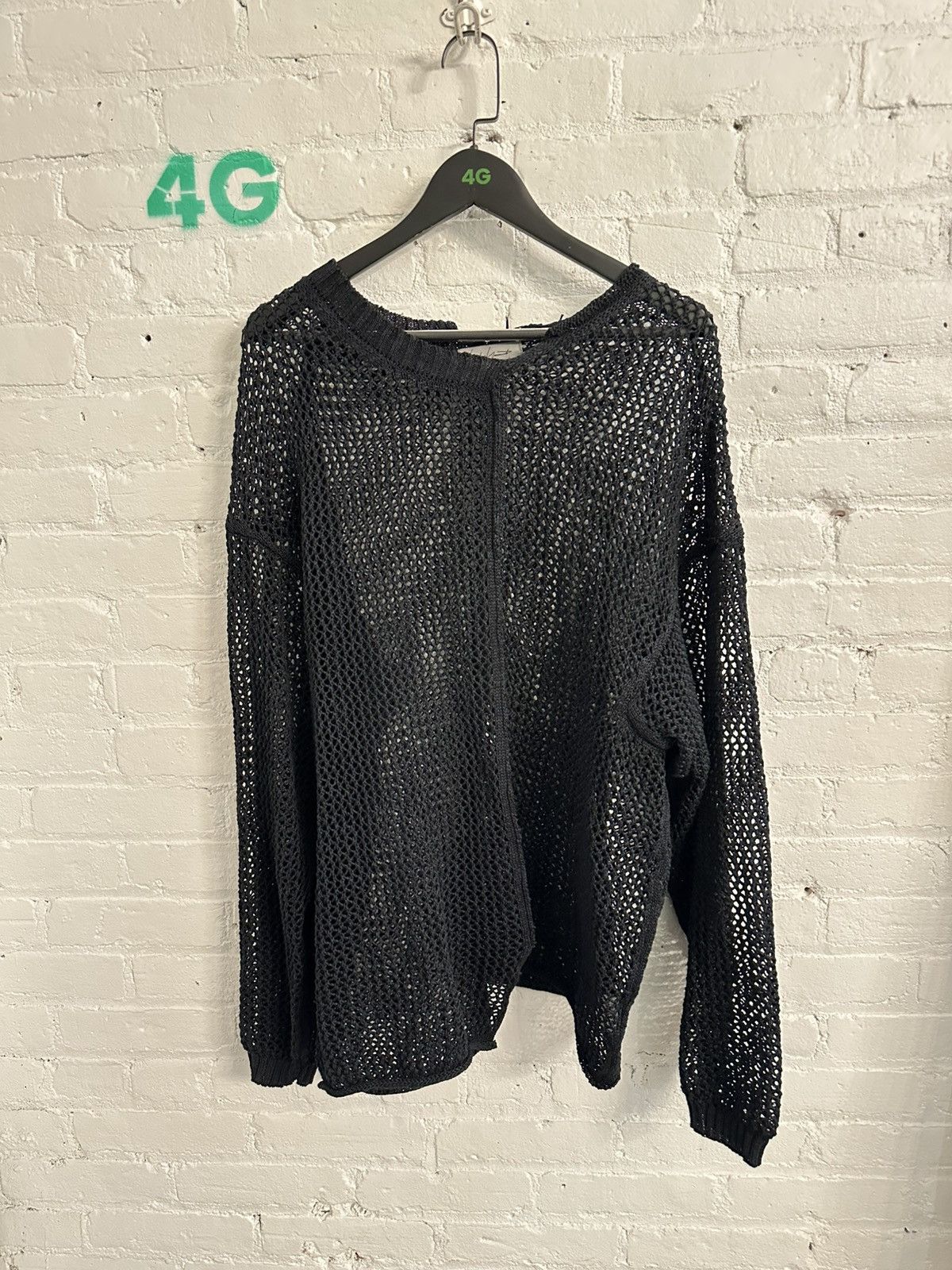 YOHJI YAMAMOTO NET LONG SLEEVE SWEATER