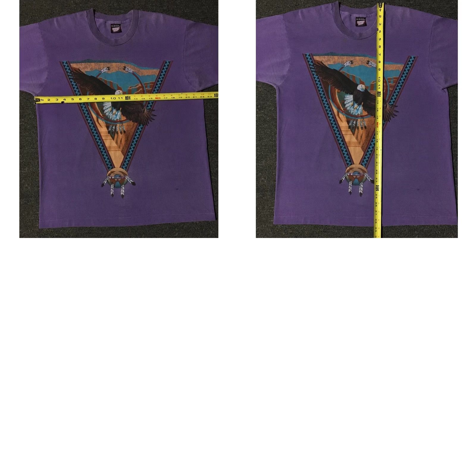 Vintage VINTAGE Eagle Faded Shirt L Mens Purple 90s Harley Davidson Biker Grunge Native Art 80s 70s Innate Retro Rockabilly USA Cotton Graphic Tee Size US L / EU 52-54 / 3 - 9 Thumbnail