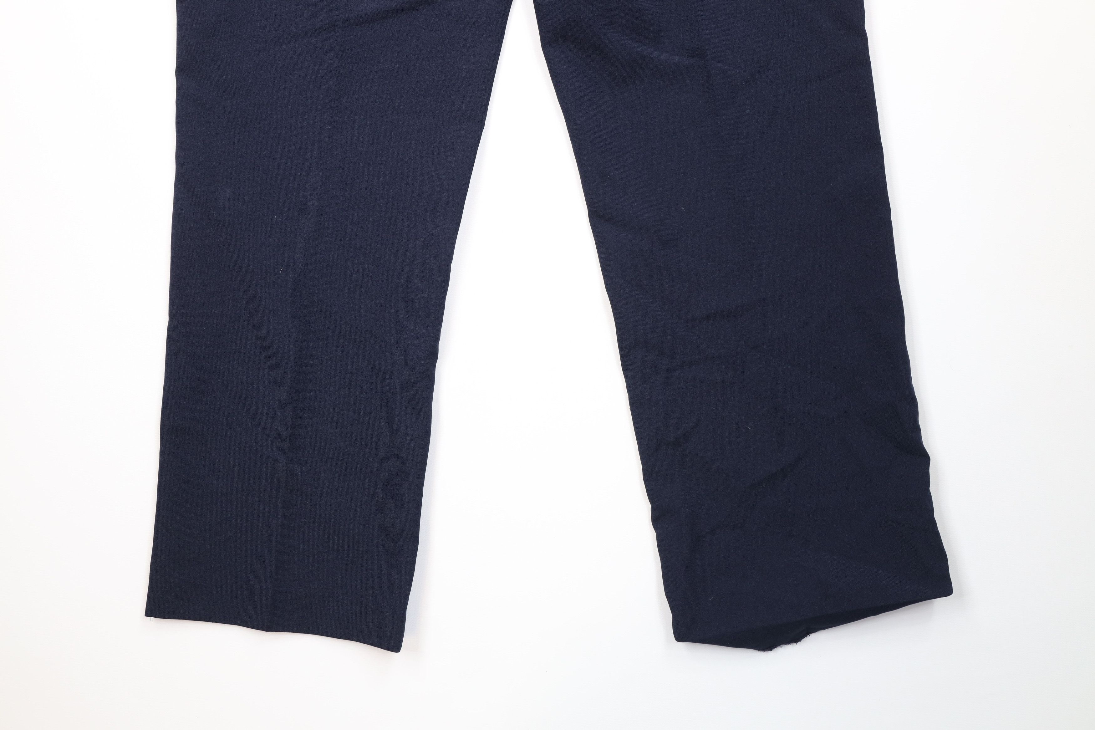 Vintage Vintage Streetwear Knit Flared Wide Leg Chino Pants Blue Size US 34 / EU 50 - 13 Thumbnail