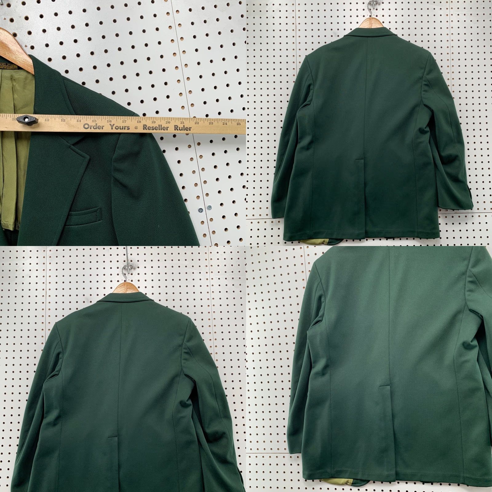 Vintage VINTAGE Palm Beach Blazer Mens 42 Green Gold Button USA Amalgamated Union Tag Blazer Size 42R - 10 Thumbnail