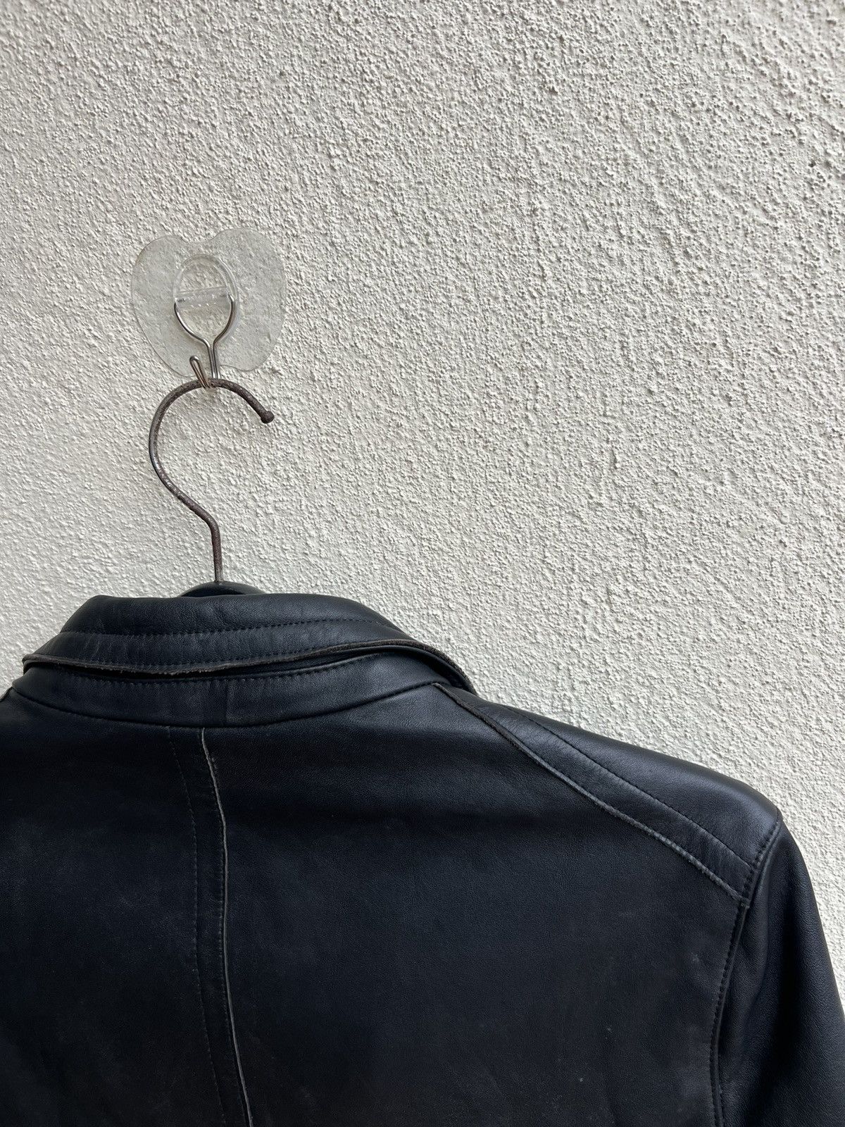 PPFM PPFM Patina Black Cowhide Leather Blazer Coat Jacket Size US M / EU 48-50 / 2 - 13 Thumbnail