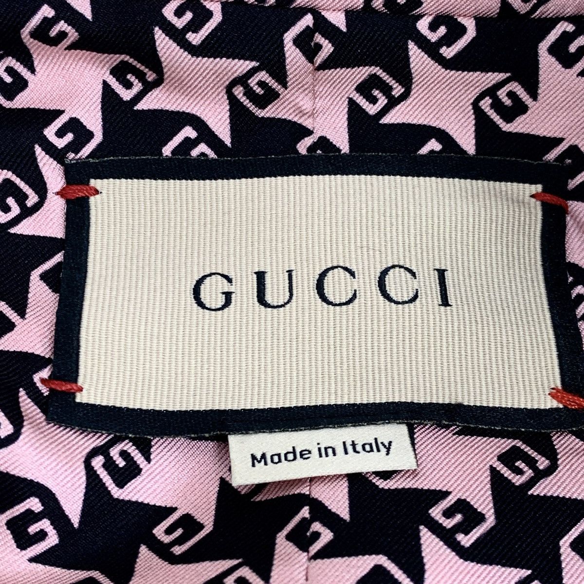 Gucci Gucci Pink Wool Chambray Lapel Single Breasted Jacket Size L / US 10 / IT 46 - 5 Thumbnail