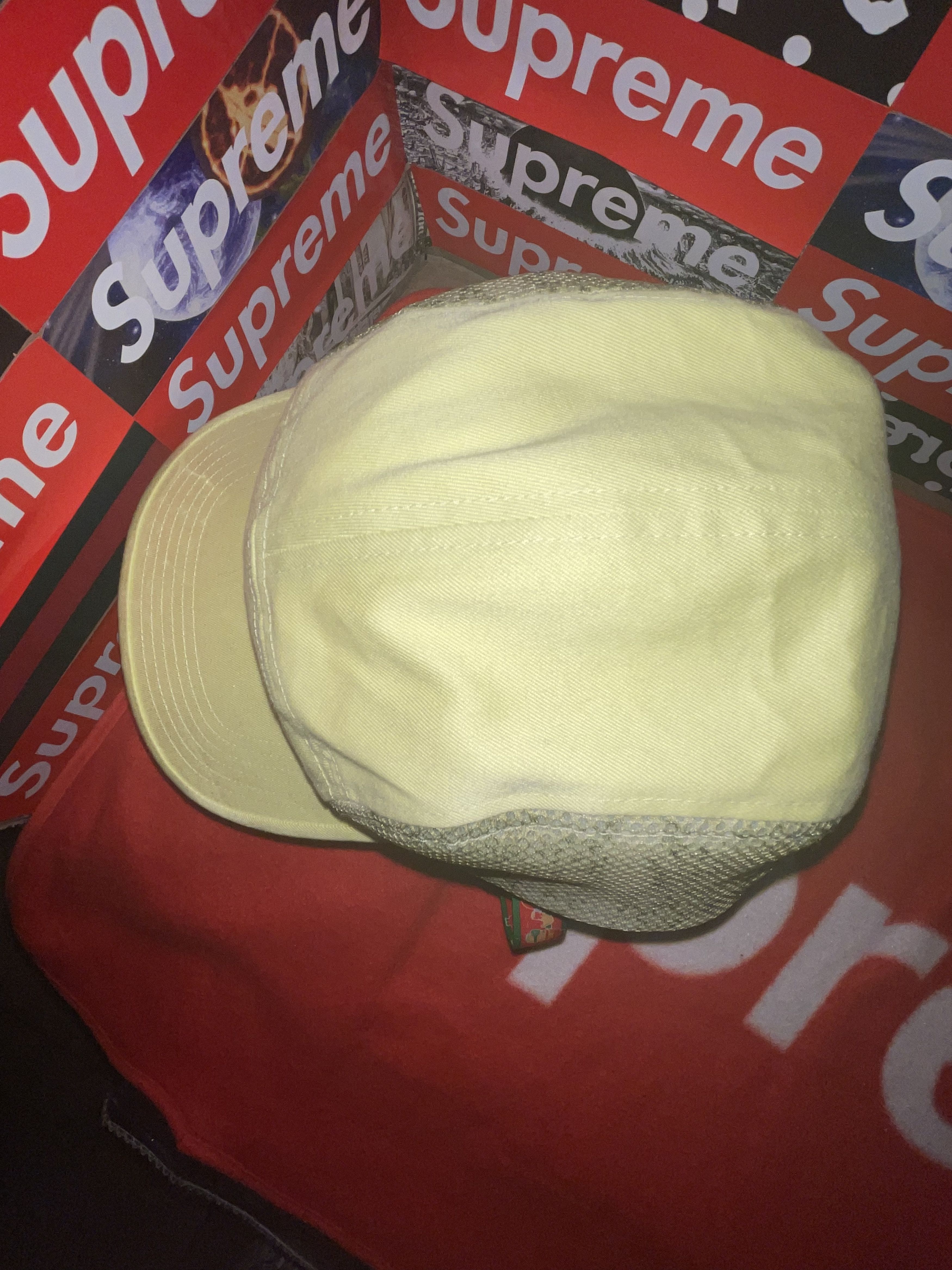 Supreme Supreme Snakeskin Mesh Camp Cap Pale Green SS20 Size ONE SIZE - 6 Thumbnail