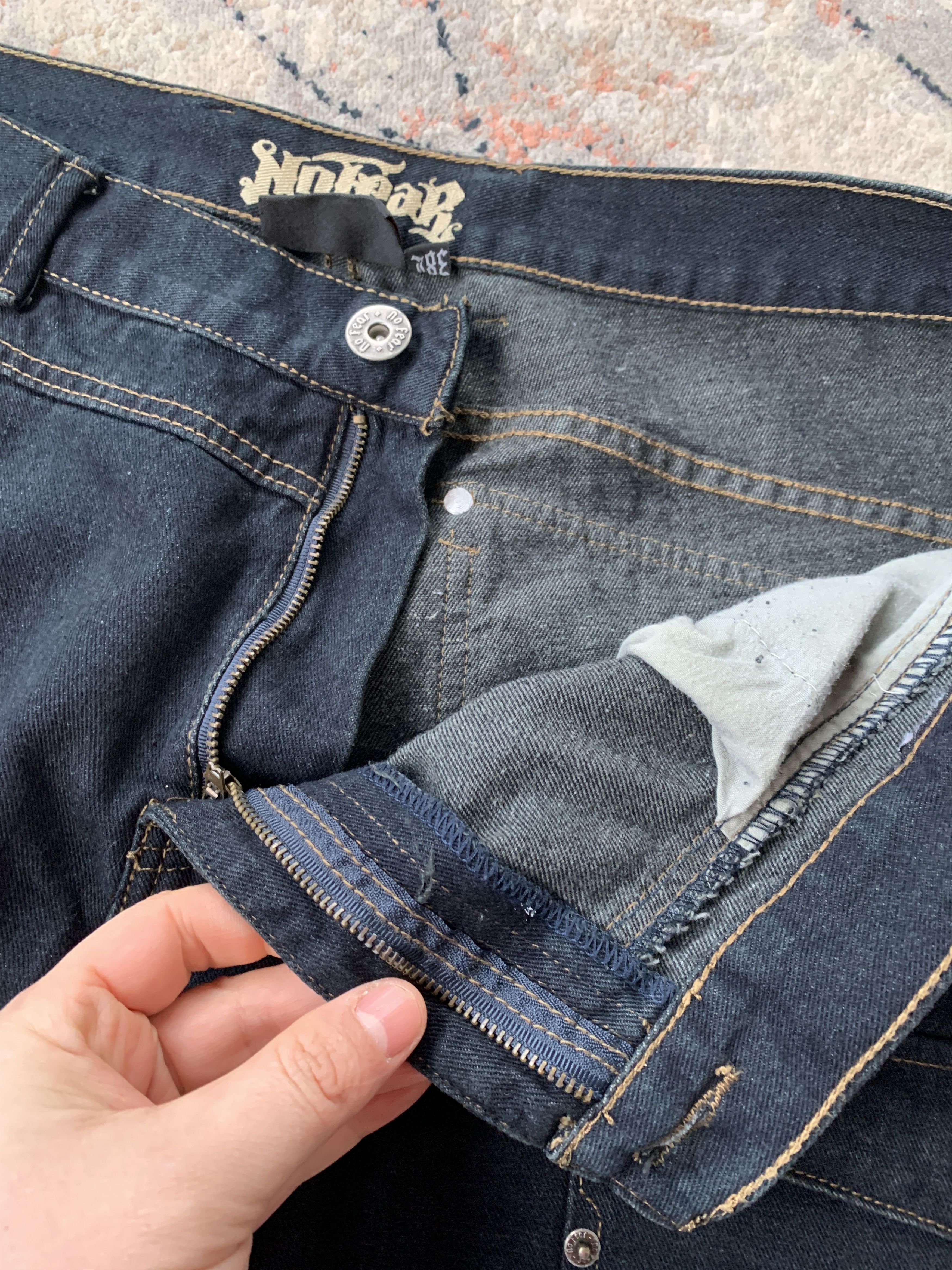 No Fear × Vintage Vintage No Fear Denim Pants Size US 38 / EU 54 - 4 Thumbnail