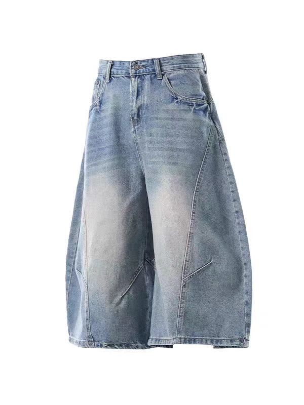Jean Loose-fitting blue wide-leg jeans Size US 34 / EU 50 - 5 Thumbnail