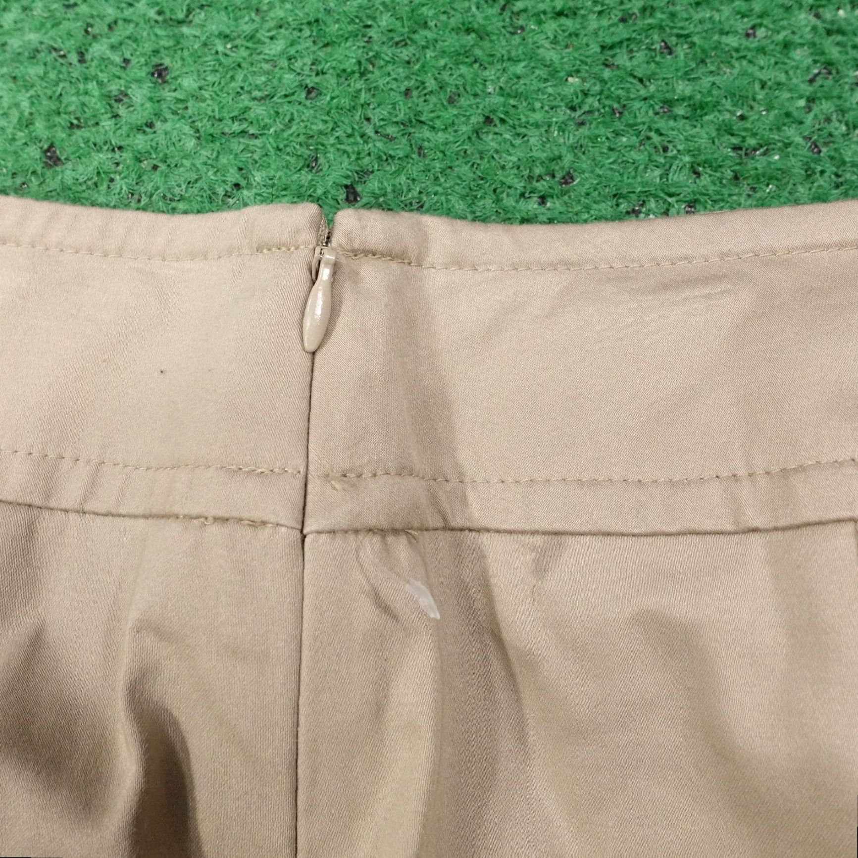 Ann Taylor Ann Taylor Skirt Womens 2P Beige Straight Pencil Lined Twill Stretch Work Size 26" / US 2 / IT 38 - 4 Thumbnail