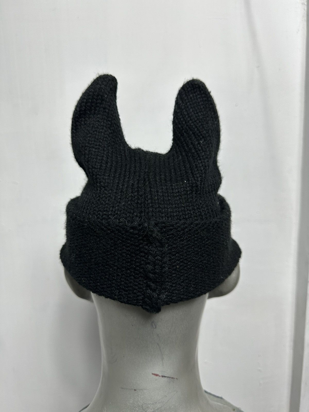 Handmade Custom Made Art Knitted Eye Devil Horn Beanie Hats Size ONE SIZE - 6 Thumbnail