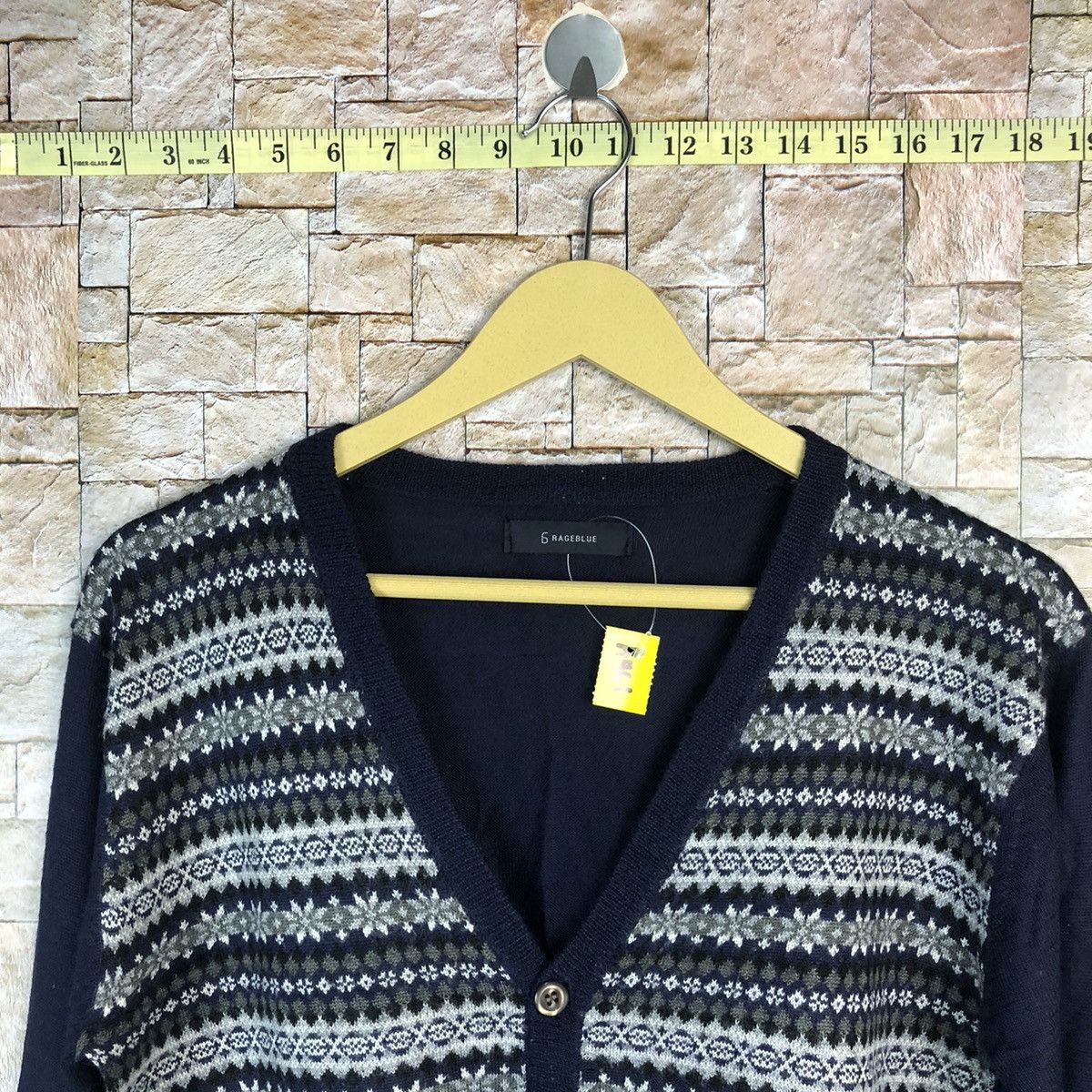 Other Rage Blue Dark Blue Cardigan knitwear #A461 Size US S / EU 44-46 / 1 - 4 Thumbnail