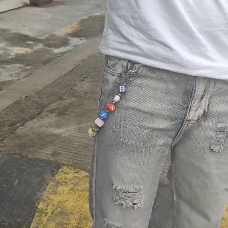Jewelry Multi-Color Dice Bead Wallet Chain Y2K Grunge Streetwear Size ONE SIZE - 9 Thumbnail