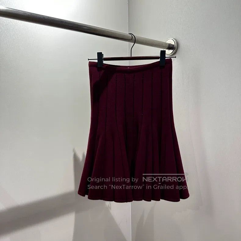 Alaia Alaia Wool Knit Skirt Size 24" / US 00 / IT 34 - 2 Thumbnail