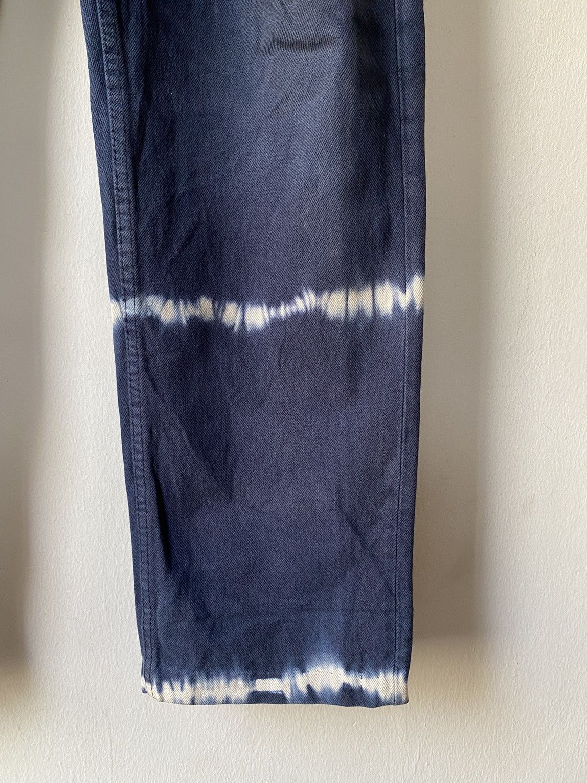 Levi's × Levi's Vintage Clothing × Vintage Vintage 90s Levi’s 501 Blue White Tye Dye Distressed Denim Size US 34 / EU 50 - 5 Thumbnail
