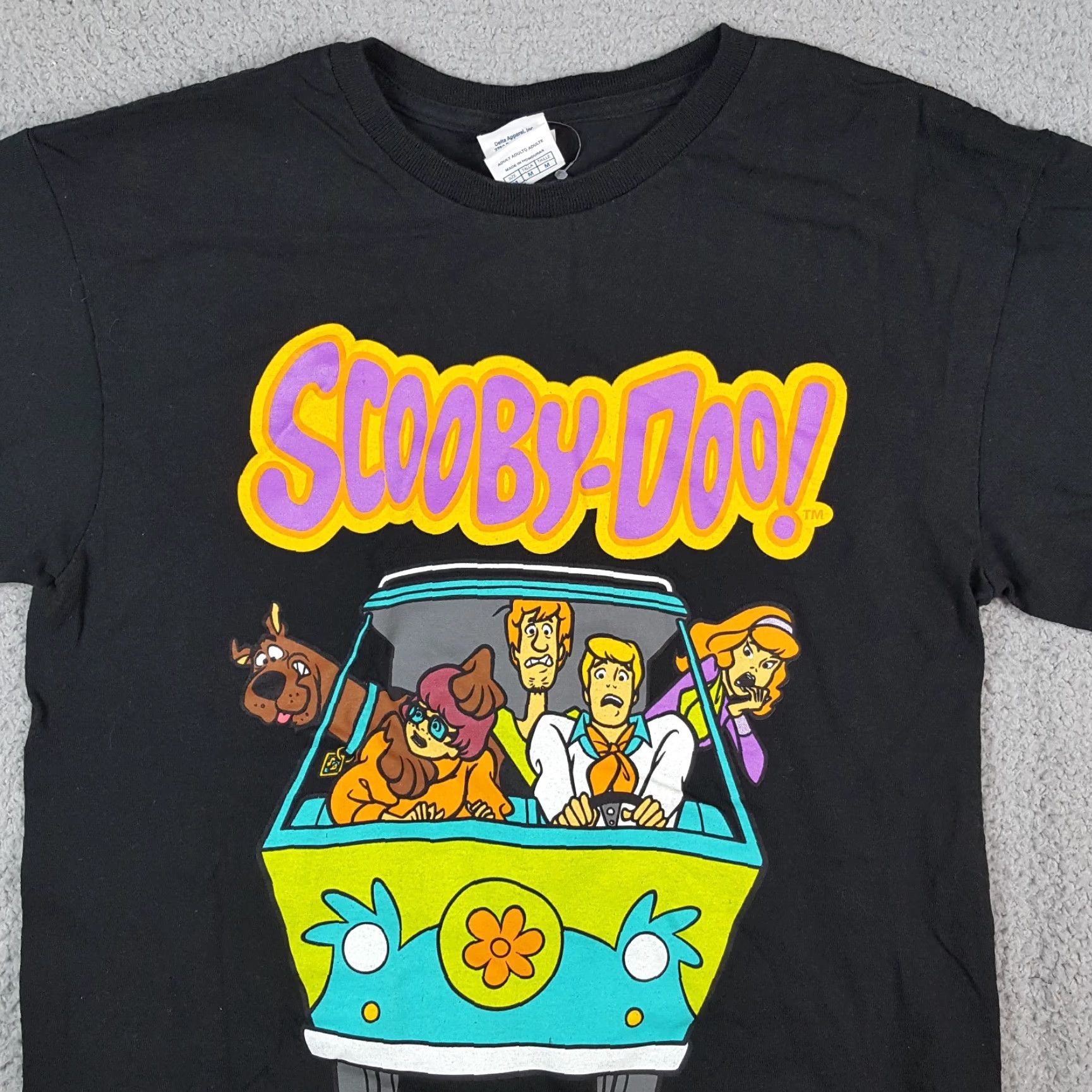 Delta VINTAGE Scooby-Doo Mystery Machine Cartoon Size S Retro TV Show Movie Black Tee T Shirt Size US S / EU 44-46 / 1 - 2 Thumbnail