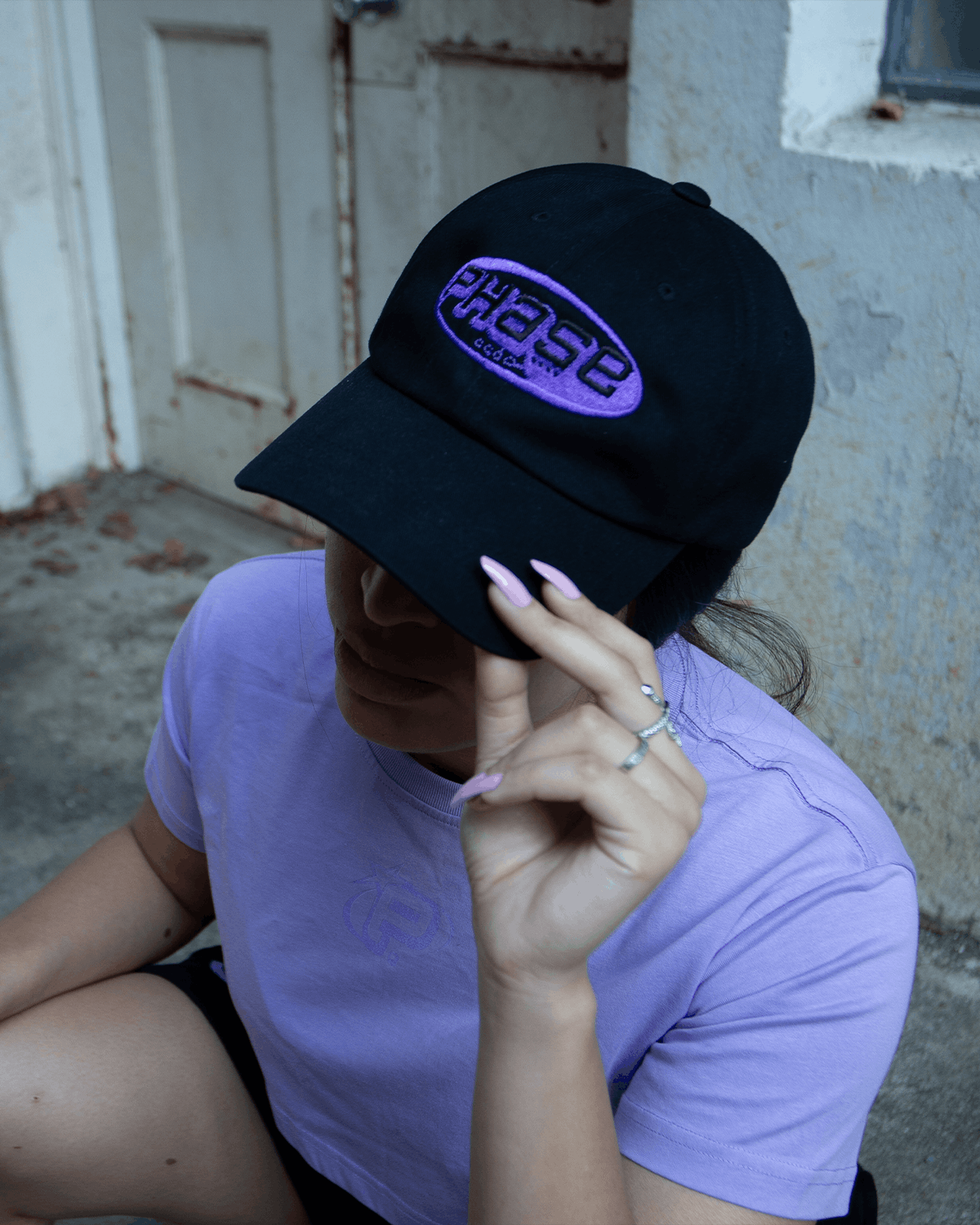 PHASE Garments Lilac "P2K" Dad Cap Size ONE SIZE - 4 Thumbnail